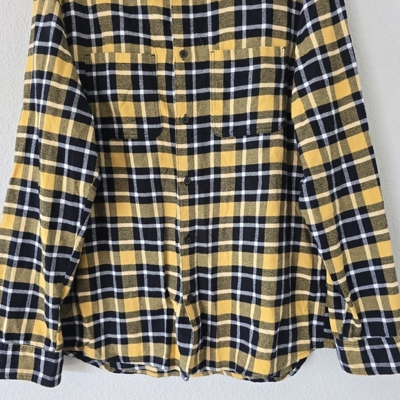H&M Women’s Plaid Multi Color Long Sleeve Shirt Sz L Work School Casual … - Picture 5 of 10